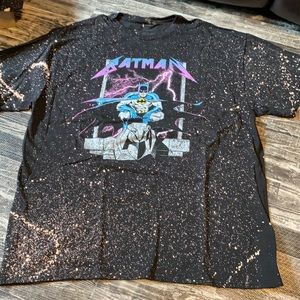 Bleach dyed Batman T-shirt